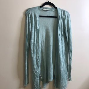 Loft light green cardigan